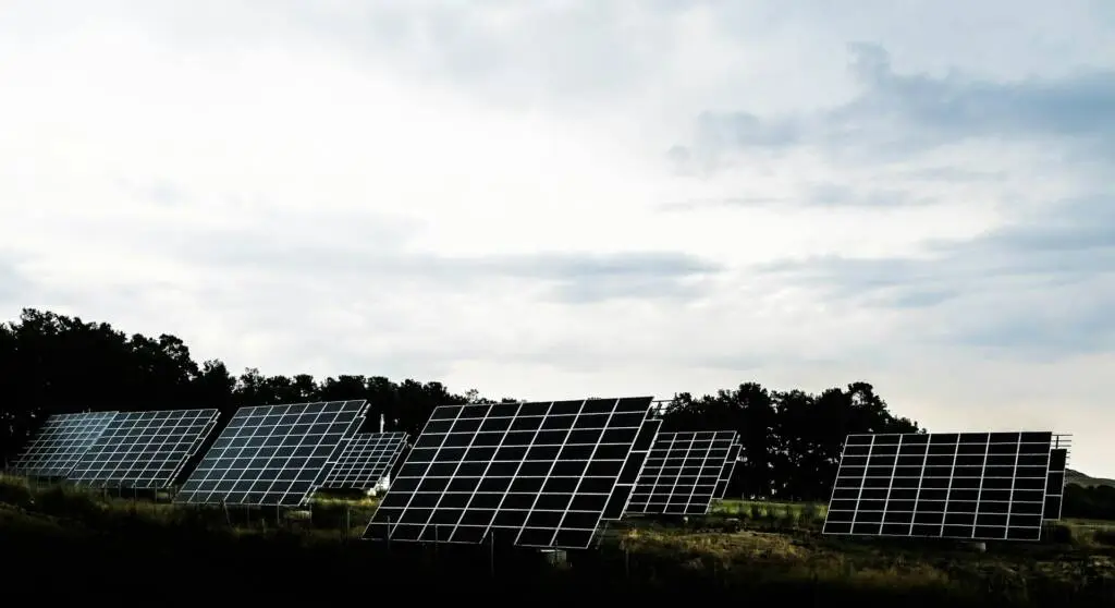 Solar panels used as part of Shoreline BP's renewable energy integration strategy.