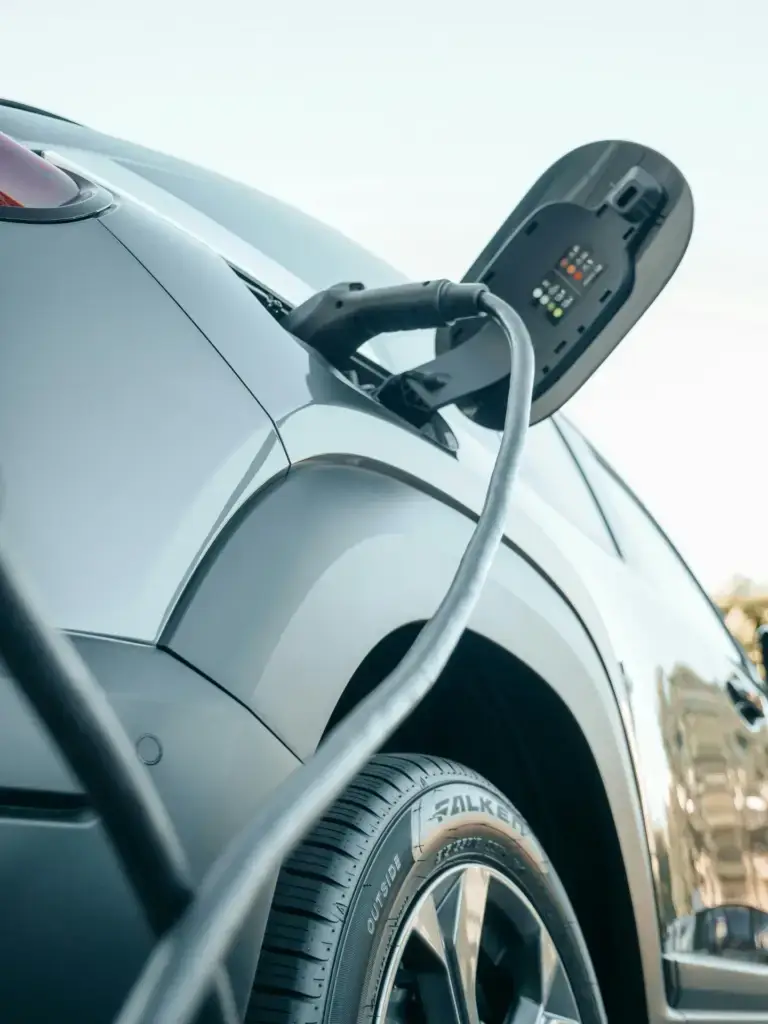 EV being charged