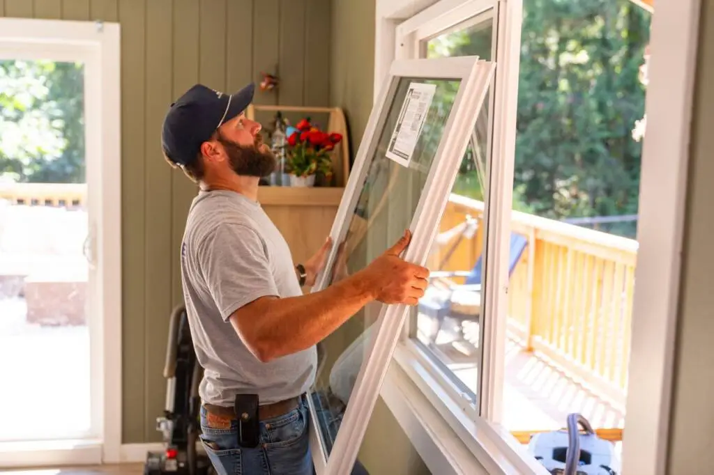 New window being installed in home