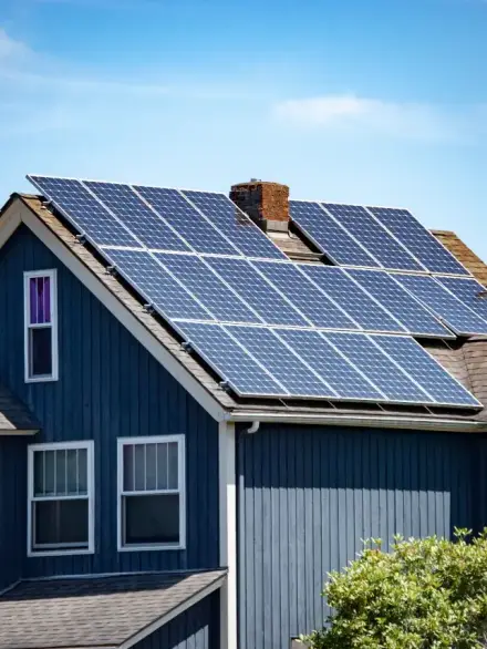 Home w/solar panels Home w/solar panels